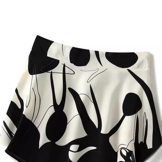 Summer New High Waist High-end Figure Flattering A- Line Flared Vintage Midi Skirt - www.Shopthatapp.com