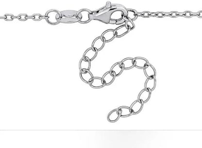 HBC 925 Sterling Silver Crystal Pendant Necklace - www.Shopthatapp.com