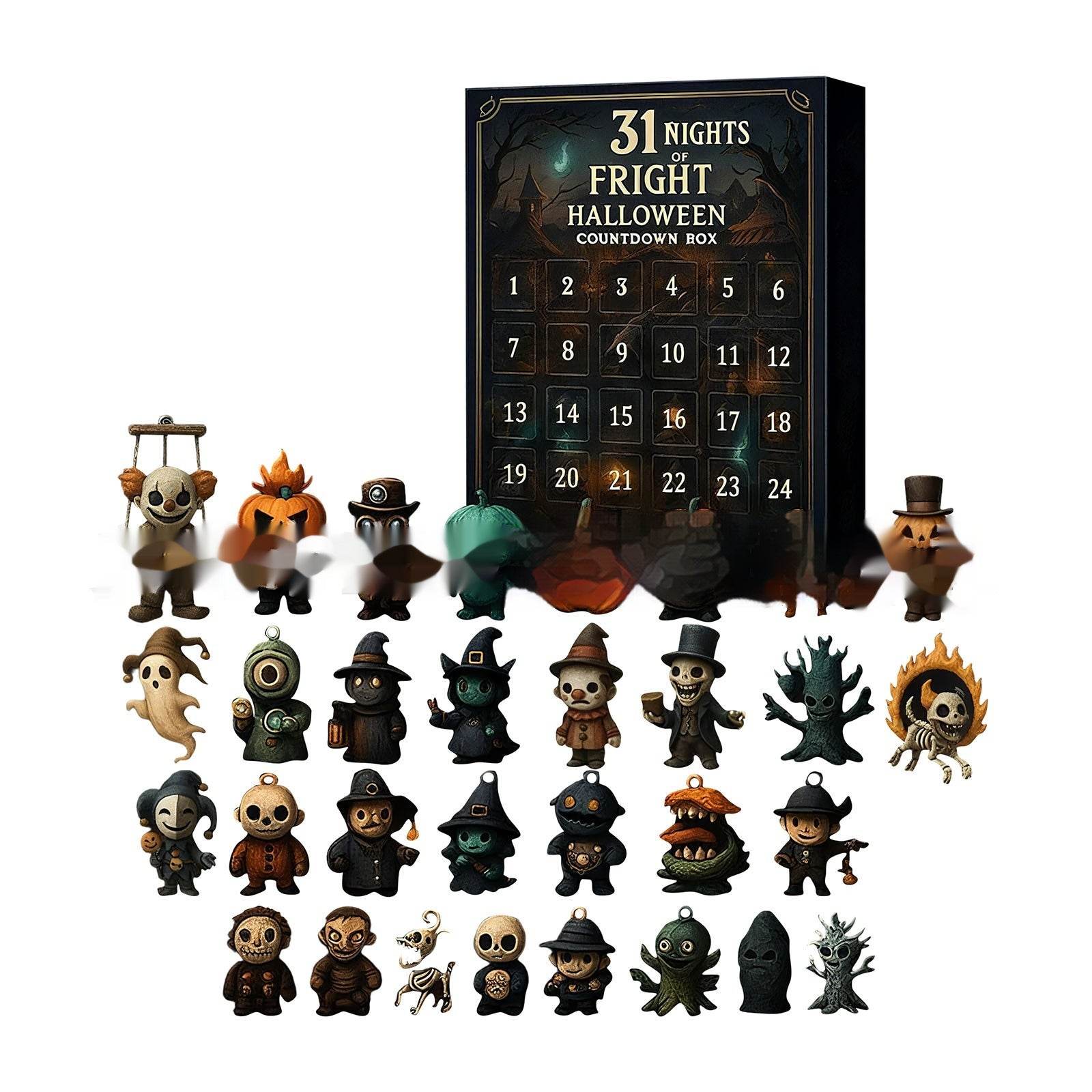 31 Night Scare Halloween Countdown Box With Doll Advent Countdown Blind Box - www.Shopthatapp.com #