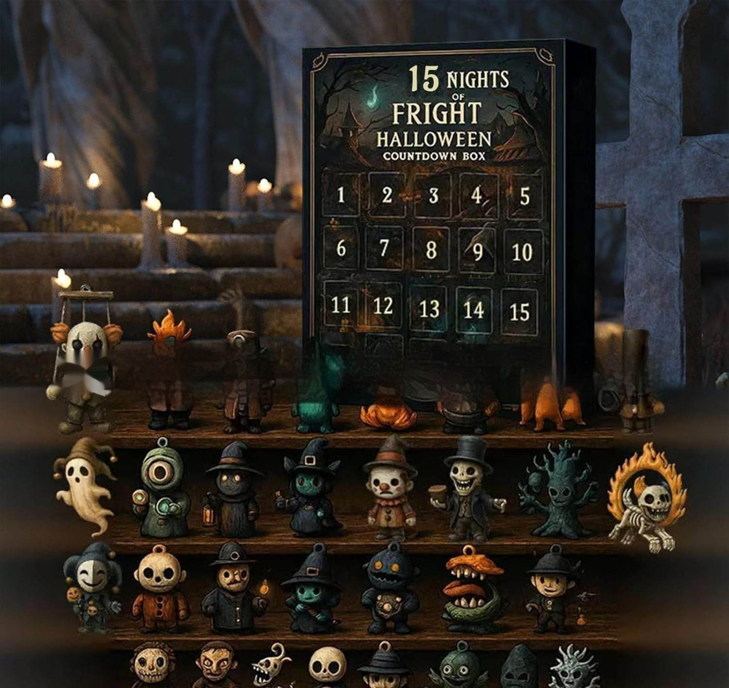 31 Night Scare Halloween Countdown Box With Doll Advent Countdown Blind Box - www.Shopthatapp.com #
