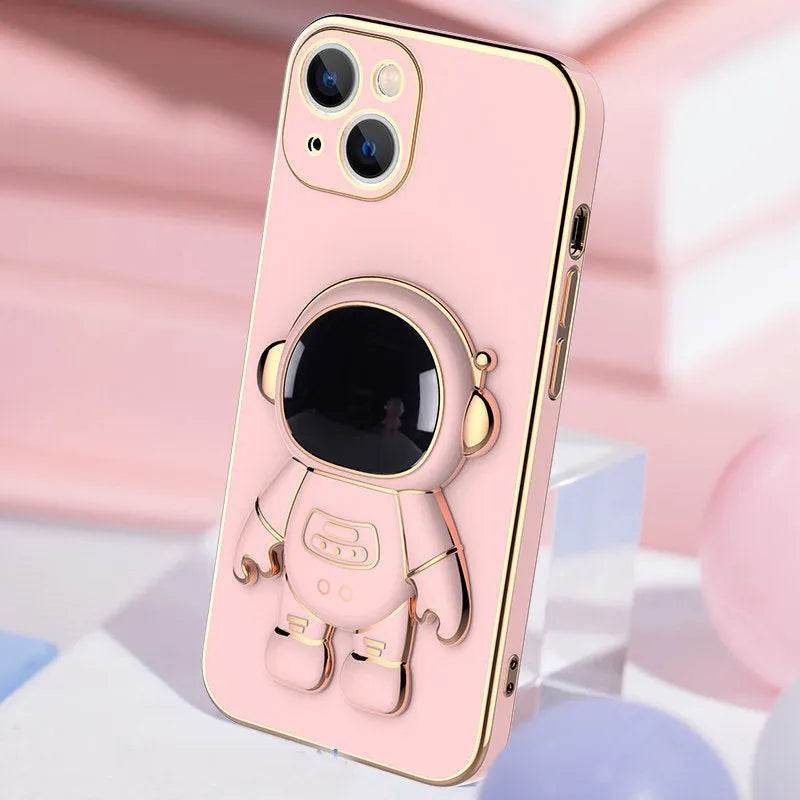 3D Astronaut Phone Case Anti-Drop Electroplating Bracket - www.Shopthatapp.com
