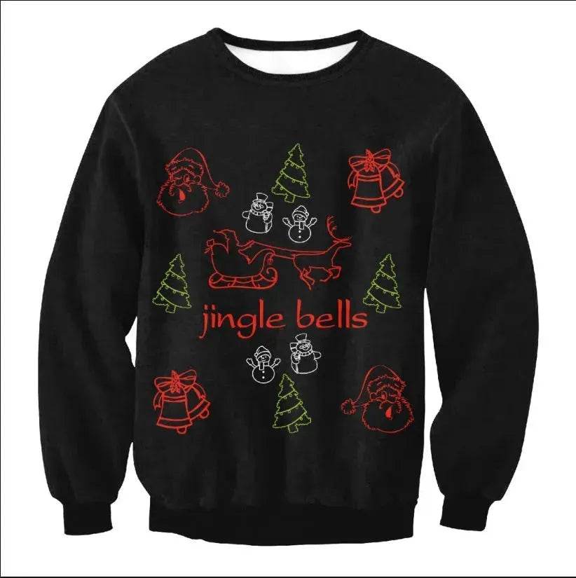 UGLY CHRISTMAS SWEATER Vacation Santa Elf Funny Womens Men Sweaters Tops Autumn Winter Clothing - www.Shopthatapp.com