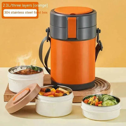 304 Stainless Steel Large Capacity Vacuum Thermal Insulated Lunch Box - www.Shopthatapp.com