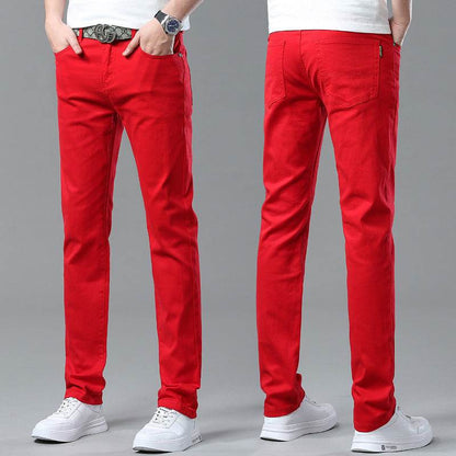 Men Fashion Brands Stretch Slim Fit Skinny Denim Pants jeans Trouser - www.Shopthatapp.com