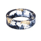 New dried flower resin ring Sen Xiao small  handmade flower gold foil color Epoxy ring - www.Shopthatapp.com