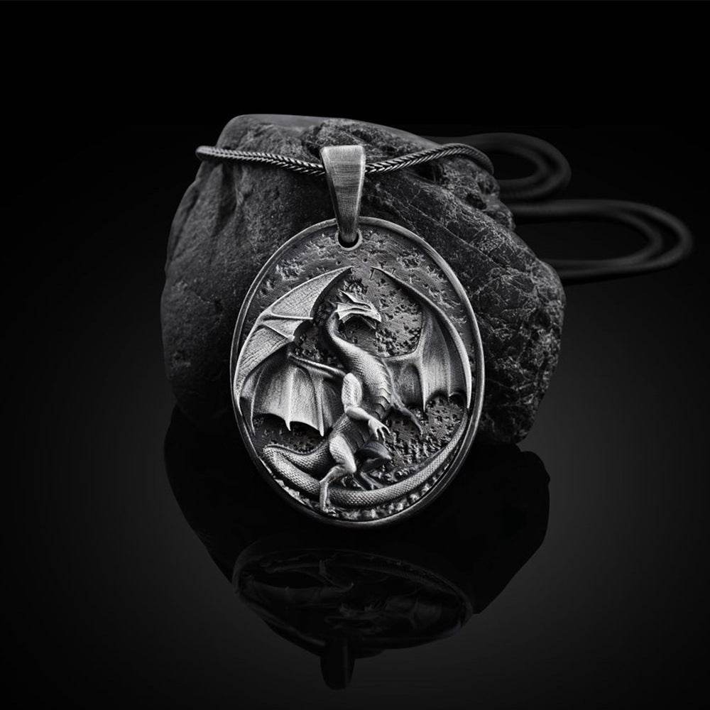 Men's Western Dragon Animal Hip Hop Pendant Necklace - www.Shopthatapp.com