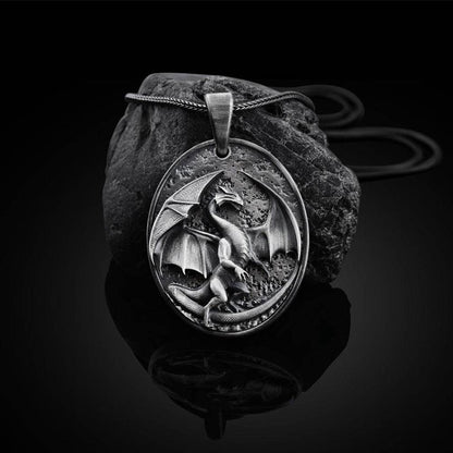 Men's Western Dragon Animal Hip Hop Pendant Necklace - www.Shopthatapp.com