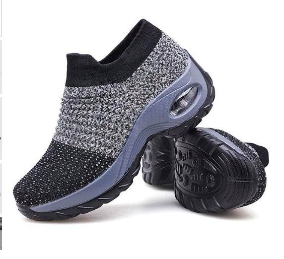 Casual Fashionable Socks Mesh Sneakers No tie sneakers women - www.Shopthatapp.com