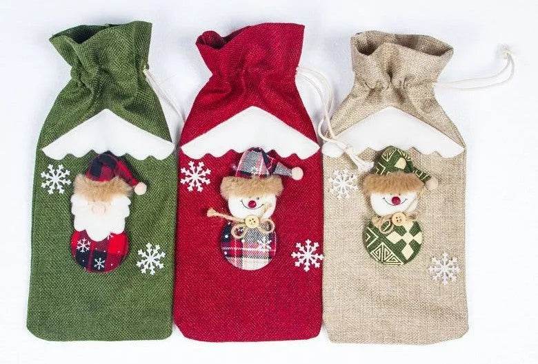 Christmas Decorations Christmas Wine Bottle Socks - www.Shopthatapp.com