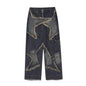 Distressed Denim Pant for women Oversized Streetstyle Patch Cargo Jeans Pant - www.Shopthatapp.com