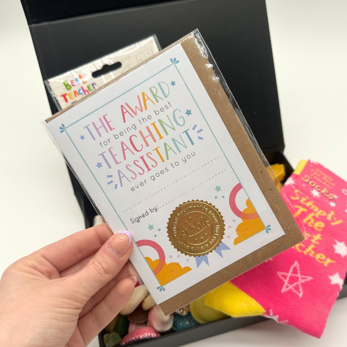 Thank You Teaching Assistant - Black Gift Hamper (Ladies)-Food and beverage-www.Shopthatapp.com-HamperWell