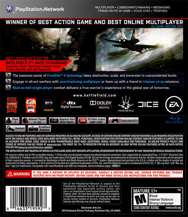 Battlefield 3 [Limited Edition] (usagé) - www.Shopthatapp.com