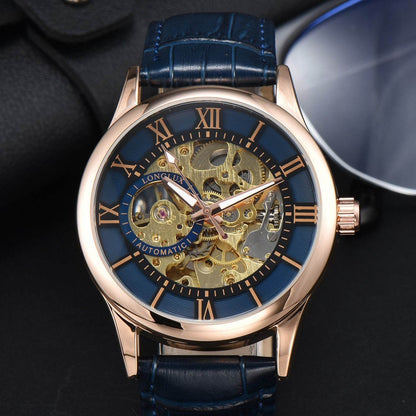 Men's Mechanical Watch Roman Scale Waterproof Fashion Business - www.Shopthatapp.com