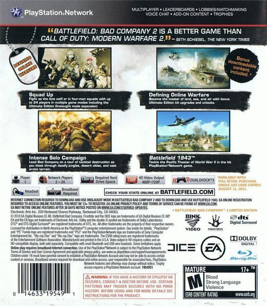 Battlefield: Bad Company 2 [Ultimate Edition] (usagé) - www.Shopthatapp.com