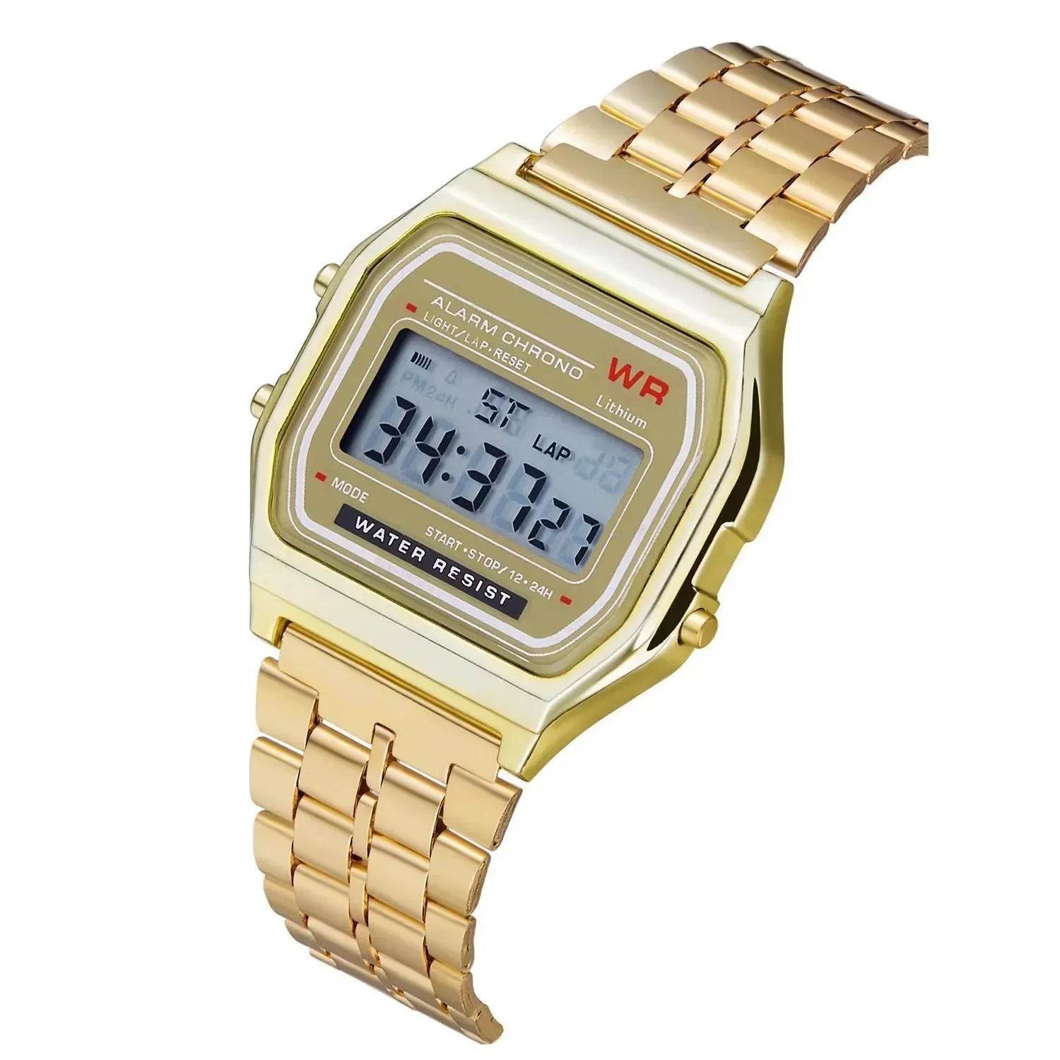 WR F91W Stainless Steel chain Electronic Watch - www.Shopthatapp.com