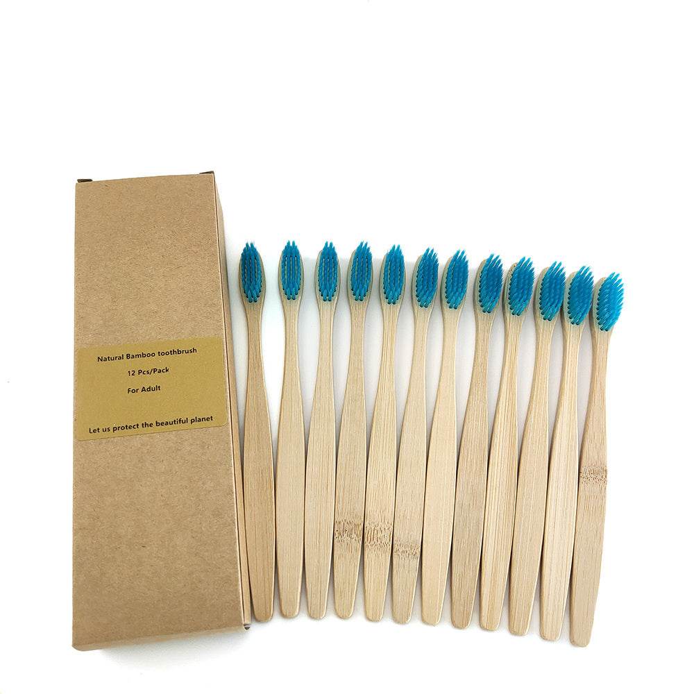 Eco friendly 12 Bamboo toothbrushes - www.Shopthatapp.com