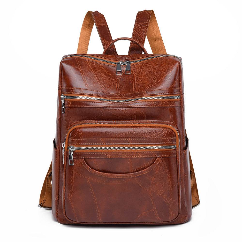 Leather Backpack Large Capacity for Women's - PU Soft - www.Shopthatapp.com