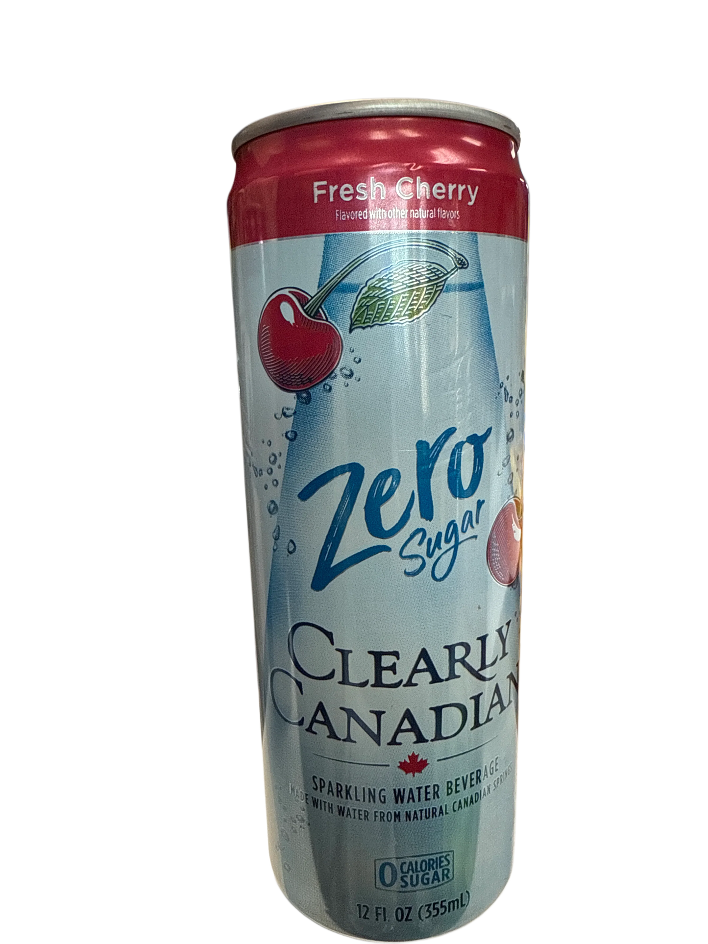 Clearly Canadian Zero Sugar Fresh Cherry Flavour 355ML - Canadian Edition - www.Shopthatapp.com