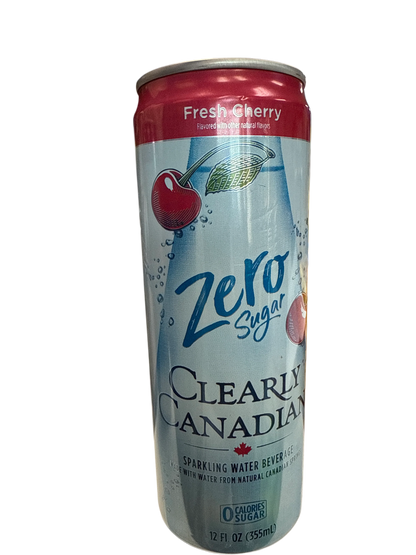 Clearly Canadian Zero Sugar Fresh Cherry Flavour 355ML - Canadian Edition - www.Shopthatapp.com