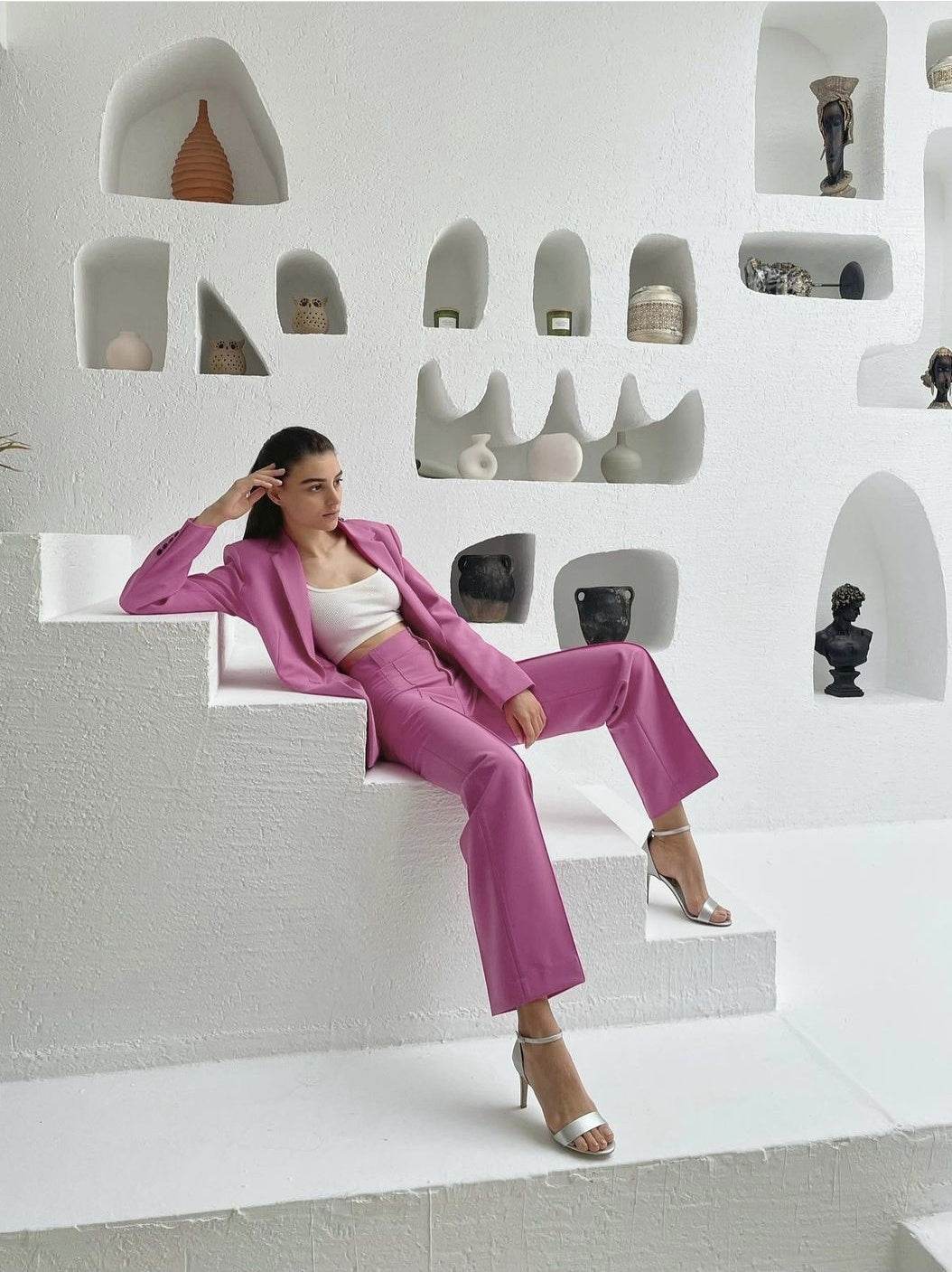 Ladies Fashion Blazer Women Pant suit - www.Shopthatapp.com