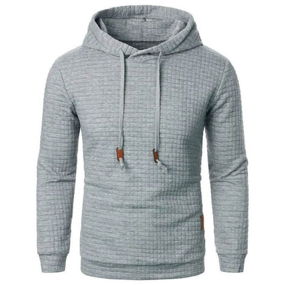 Men's Jacquard Sweatshirt Long-sleeved Hoodie Warm Color  Sports Pullover Top - www.Shopthatapp.com