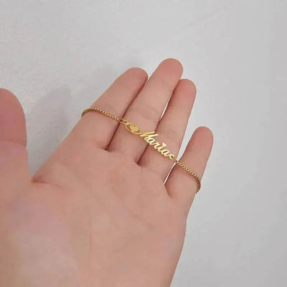 Women Custom and Personalized  Stainless Steel English Letter Bracelet From Europe And America - www.Shopthatapp.com