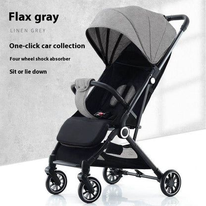 Pull Rod Type Summer Ultra-light Stroller Four Minus - www.Shopthatapp.com