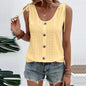 Casual summer U-neck Vest Women Shoulder With Bow Tie Summer blouse top - www.Shopthatapp.com