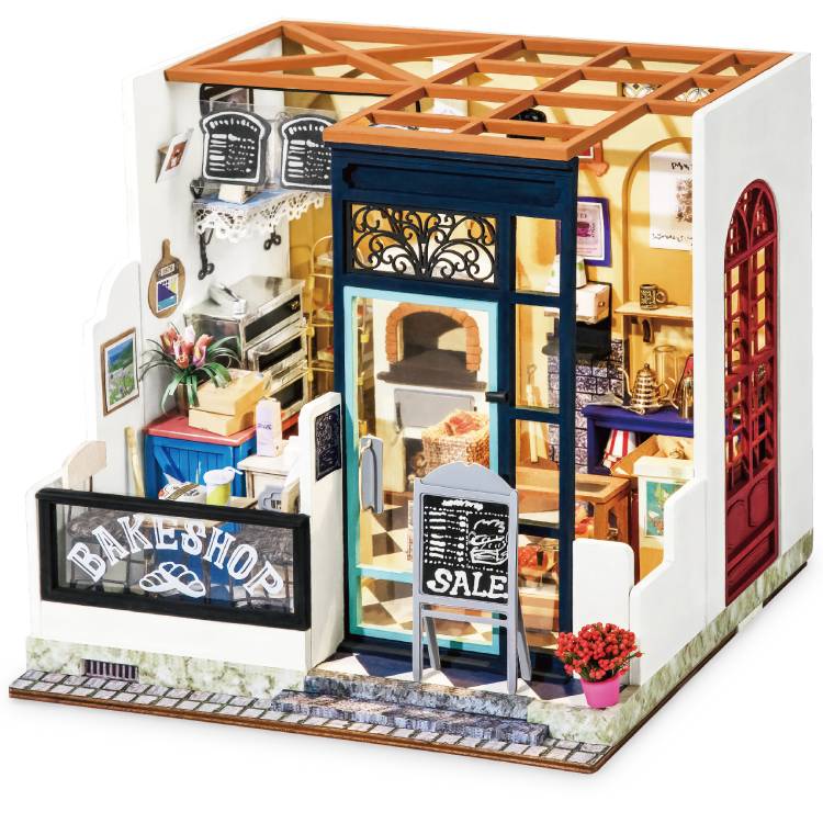 1:24 DIY Mini Dollhouse Kit | Nancy's Bakeshop - www.Shopthatapp.com