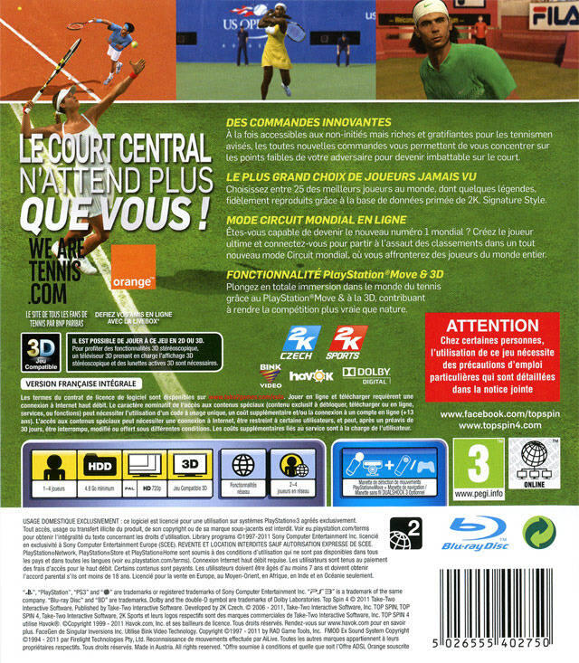 Top Spin 4 (usagé) - www.Shopthatapp.com