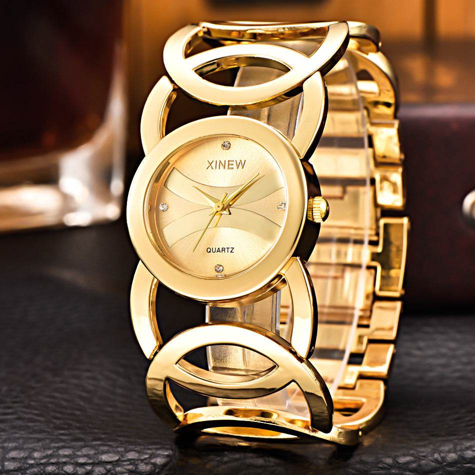 Stainless steel bracelet watch for ladies - www.Shopthatapp.com
