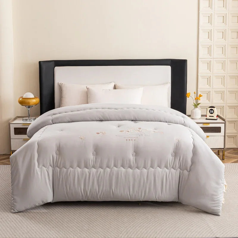 Comfortable Soybean Cellucotton Single Double Duvet Airable Cover Lunch Break Spring Summer Thin Quilt Duvet Insert - www.Shopthatapp.com