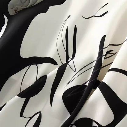 Summer New High Waist High-end Figure Flattering A- Line Flared Vintage Midi Skirt - www.Shopthatapp.com