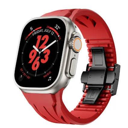 Watch Class Fluororubber Silicone Watch  Strap - www.Shopthatapp.com