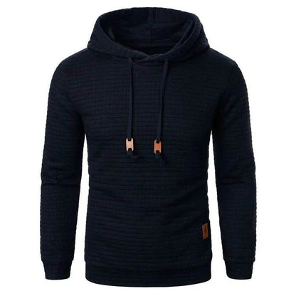 Men's Jacquard Sweatshirt Long-sleeved Hoodie Warm Color  Sports Pullover Top - www.Shopthatapp.com