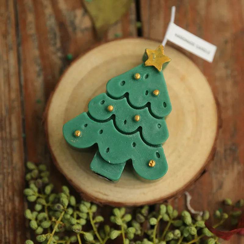 Christmas Tree Silicone Molds For DIY Christmas Creative Atmosphere Decoration Handmade Fragrant Candles - www.Shopthatapp.com