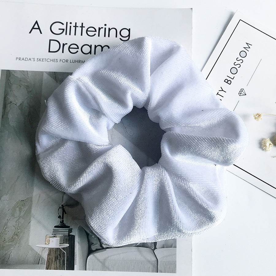 Fashion Velvet Scrunchies for Hair Ponytail Holder - www.Shopthatapp.com