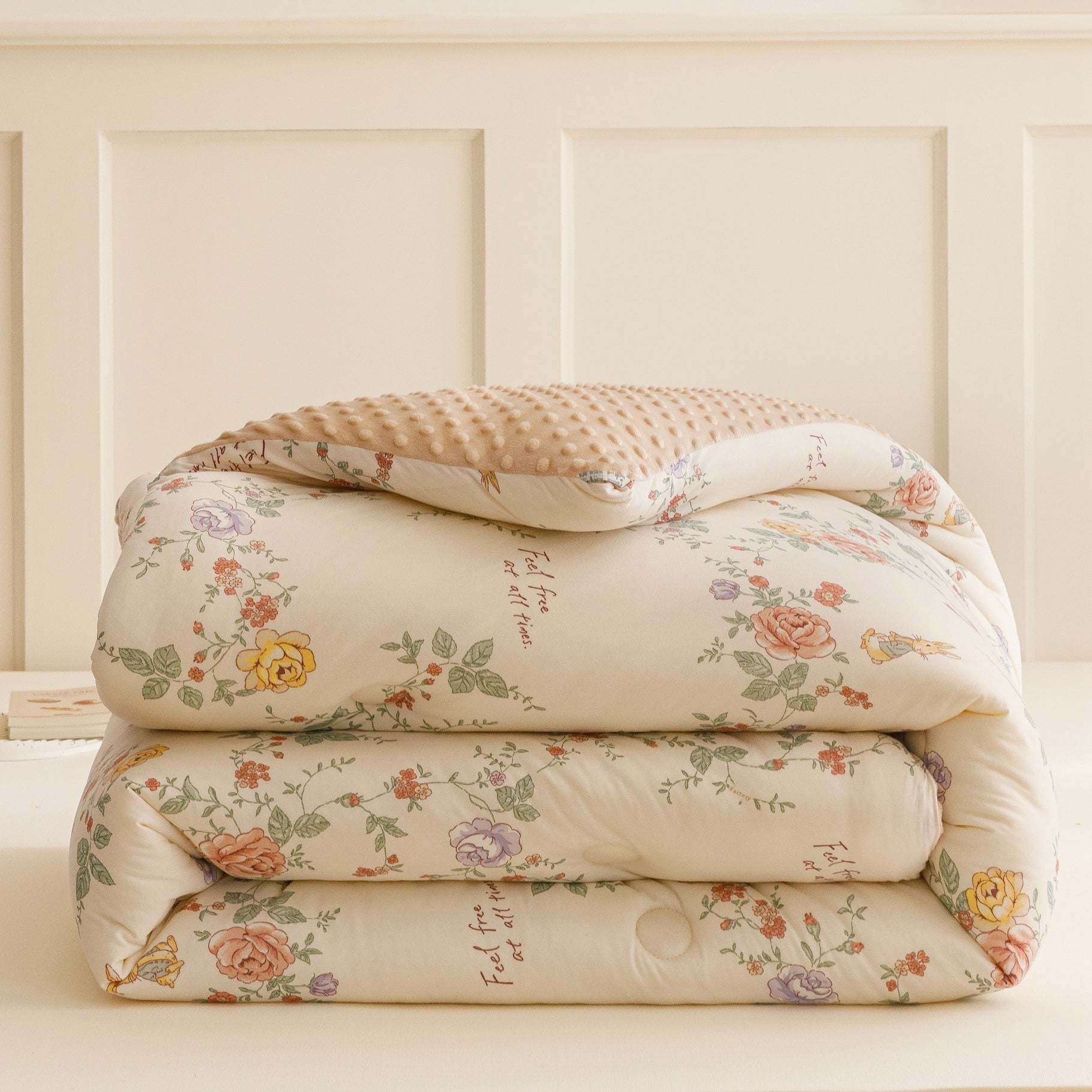 Beanie Velvet Quilt Soybean Fiber Duvet Insert Autumn And Winter - www.Shopthatapp.com