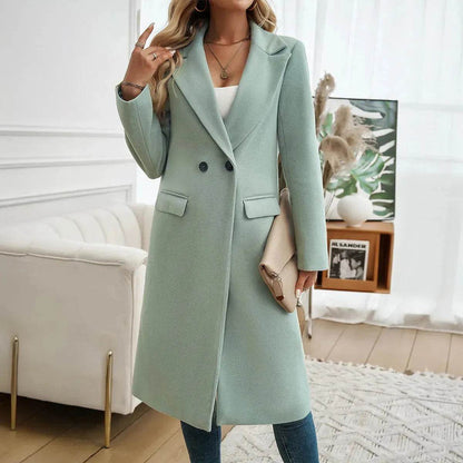 Winter Classy Lapel Trench Coat for women - www.Shopthatapp.com