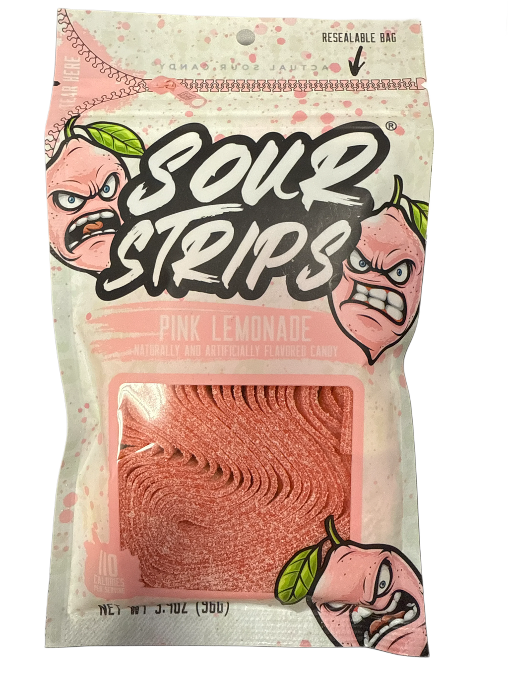 Sour Strips Pink Lemonade 3.4OZ - U.S Edition - www.Shopthatapp.com