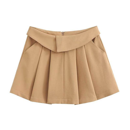 European And American Style College Style High Waist Mini Pleated Skirt - www.Shopthatapp.com