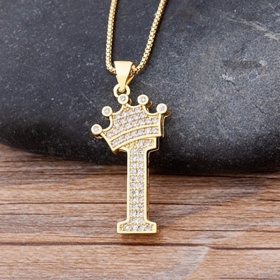 Letter Pendant with Chain - Gold - www.Shopthatapp.com