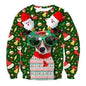 Ugly Christmas Sweater Santa Elf Couple Sweatshirt - www.Shopthatapp.com