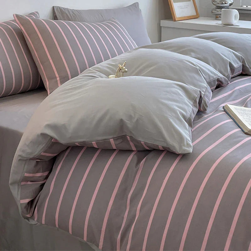 Pure Cotton Class A Four-piece Quilt Cover Household Pure Cotton Bed Sheet Duvet Cover - www.Shopthatapp.com
