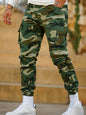 Multi-pocket Camouflage Ankle-tied Men's Military Casual Cargo Slim fit Pants trouser - www.Shopthatapp.com