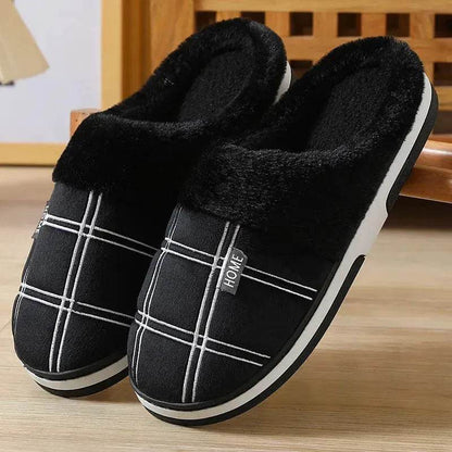 Winter Warm Slugged Bottom Plush Slippers - www.Shopthatapp.com