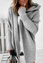 Oversized Head cover Knitted Long Kimono Cashmere Cardigan for Women - www.Shopthatapp.com