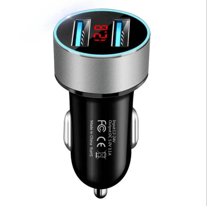 Fast Charging - Automobile Smart Digital LED display car charger - www.Shopthatapp.com