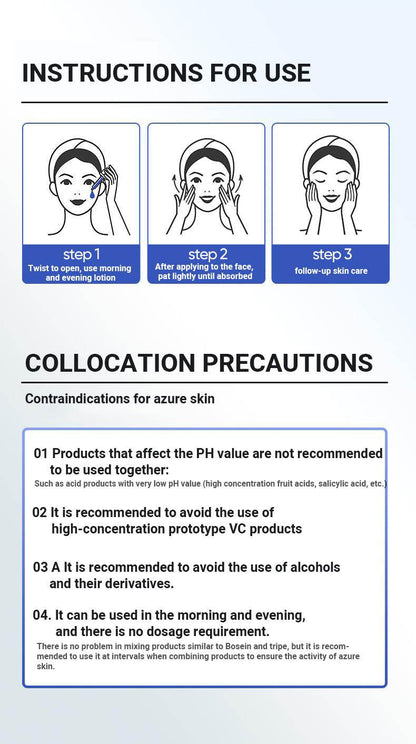 UDAER Blue Copper Peptide Serum Essence  Rejuvenating Moisturizing Anti-wrinkle, Soothing And Repairing - www.Shopthatapp.com