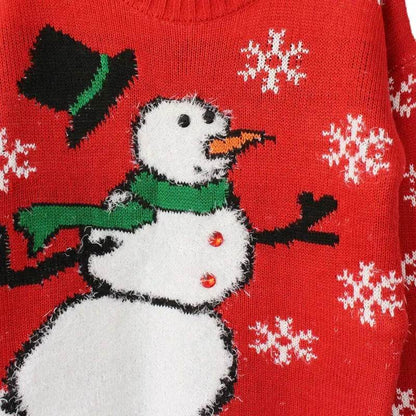 Little Snowman Christmas Sweater Snowflakes - www.Shopthatapp.com